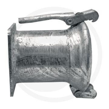 M-deel 8” met flens 8” - Ø 200mm, lengte 195mm, gatafstand 180x180mm
