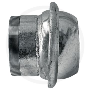 V-deel met buitendraad Ø 150mm / 6" - passend voor systeem siegperle (bazzoli)