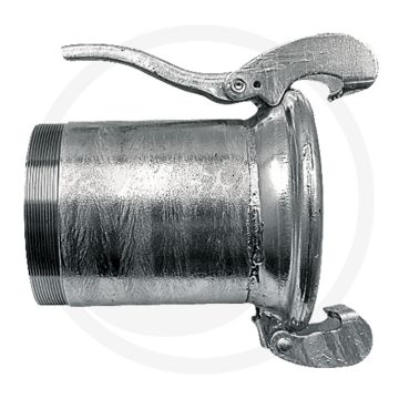 M-deel met buitendraad Ø125mm / 5" - passend voor systeem siegperle (bazzoli)