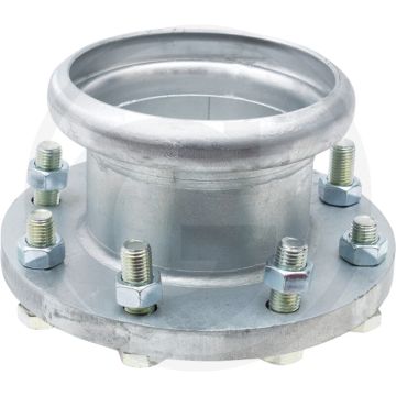 Bauer flensmof s73, hk 50, verzinkt - Ø 50mm/2", nw 50/2", lengte 110mm, passend voor systeem bauer