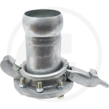 Bauer flensmof s70, hk 50, verzinkt - Ø 50mm / 2", nw 50 / 2", lengte 179mm, passend voor systeem bauer