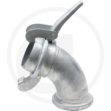 Bauer bocht 60° verzinkt, hk 89, Ø 89mm