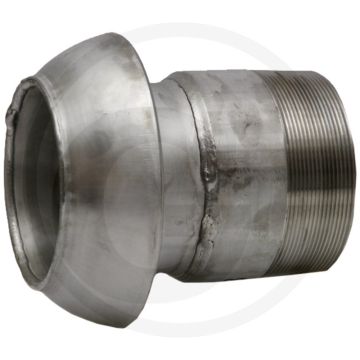 Perrot v-deel x buitendraad Ø 70mm / 2 1/2" - passend voor systeem perrot