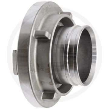 Slangkoppeling 115 tot Ø: 101,5 mm voor klemringen - gesmeed aluminium