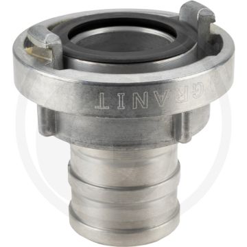 Slangkoppeling 52c tot Ø: 52mm met slangtule - gegoten aluminium - passend voor: systeem storz - 2 nokken