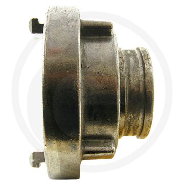 Slangkoppeling met korte slangtule - nw: 52c, gegoten aluminium, Ø 50mm