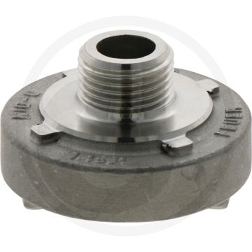 Vaste koppeling met buitendraad nw: 52c, 1 1/4" rvs storz 2 nokken (afb. nr. 1)