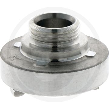 Accouplement fixe avec filetage extérieur nw : 90, 105mm espacement des cames, filetage extérieur 3" pouces, aluminium forgé, 2 cames, fig. no. 2
