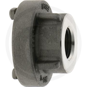 Accouplement fixe avec filetage femelle nw : 75b, 89mm espacement des cames, 2 1/2" pouce, acier inoxydable, 2 cames, fig. no. 2