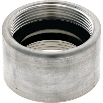 Sok 2 1/2" x 2 1/2" gesmeed aluminium voor systeem storz