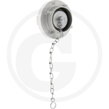 Blindkoppeling nw: 25d, gesmeed aluminium, systeem storz, 2 nokken