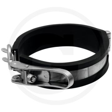 Veiligheidsslangklem voor storz 75b, Ø 126 mm, gegalvaniseerd staal met rubber