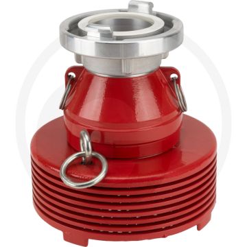 Zuigkorf met terugslagklep nw: 75b, 2 1/2" draad, voor storz 65 b
