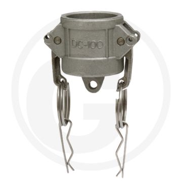Eindkappen m-deel type: dc aluminium nw (inch): 1/2 werkdruk: 16 bar camlock-systeem