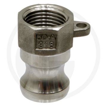 V-deel type a roestvrijstaal nw 5 bsp 5" 7 bar camlock