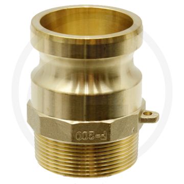 V-deel type f messing nw 2" bsp 2" 16 bar camlock