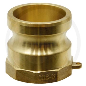 V-deel type a messing 2" nw 2" bsp 16 bar camlock