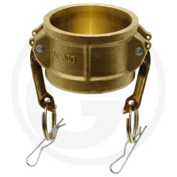 Eindkappen type: dc messing nw 2 inch 16 bar camlock systeem