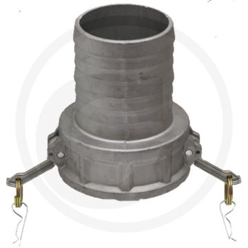M-deel met slangtule type c, nw 2, Ø 50mm, 16 bar, camlock