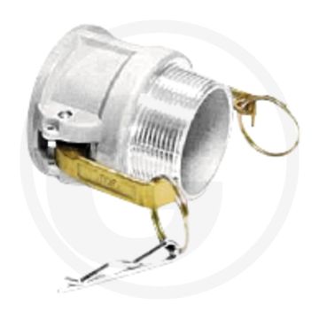 M-deel met buitendraad type b 4" nw 4" werkdruk 7 bar camlock systeem