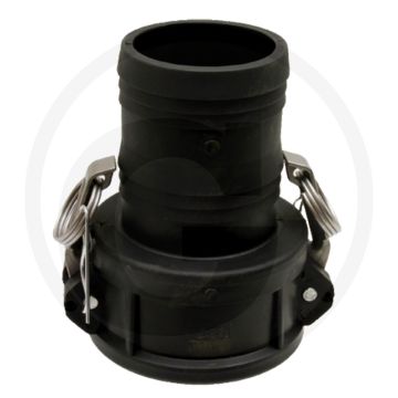 M-deel met slangtule type c nw 1 1/2 - 38mm - camlock