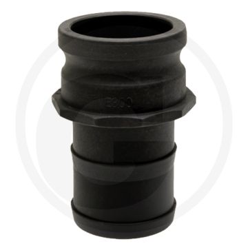 V-deel met slangtule type e 1 1/2 inch 38mm kunststof camlock compatibel