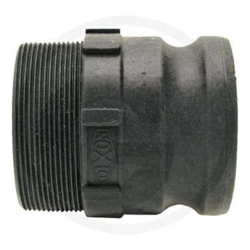 Arag arag v-deel met buitendraad - type: f, nw (inch): 3, bsp: 2 1/2" - kunststof - passend voor systeem camlock