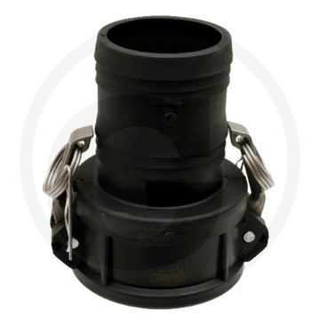 "m-deel 2" met slangtule 50mm - nw 2, Ø 50mm, kunststof, camlock c"
