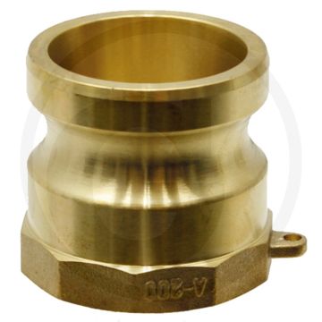 V-deel nw 2" bsp 2" 16 bar messing camlock a