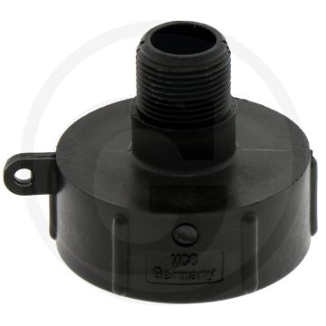 Ibc-adapter s 60 x 6 binnendraad op r 3/4'', buitendraad - pvc-adapter voor ibc-tanks
