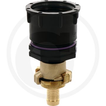Ibc-adapter lang s60x6 met klauwkoppeling en 19 mm slangtule - draad: s60x6