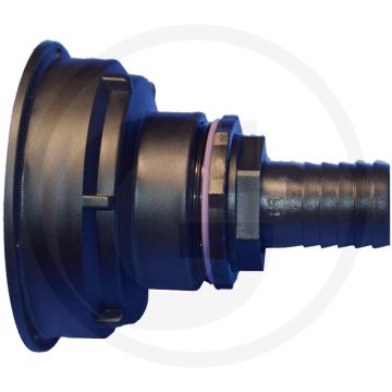 Ibc adapter s100x8 incl. 32 mm slangtule met afdichting - draad: s100x8