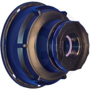 Ibc adapter s100x8 x 1” binnendraad met zuurbestendige afdichtingen