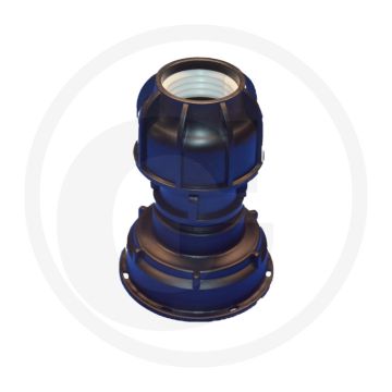 Ibc adapter s100x8 met klemverbinding voor 50 mm leiding - draad: s100x8
