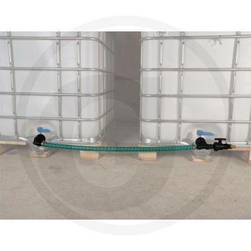 Tankaansluitset ibc onder - 32mm leiding-Ø, 1200mm buislengte