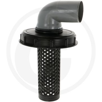 Inlaatdeksel filter ibc met 70 mm ht bocht en rubberen mof - nw (dn) 225