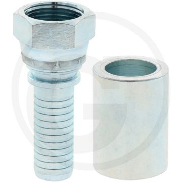 Female met binnendraad inclusief fitting 1/2" perskoppelingen