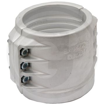 Klemschaal voor slang l.w. 200mm, klembereik 222-229mm, aluminium
