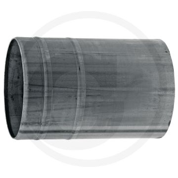 Slangtule Ø50mm / 2" met 2 ribbels, zwart