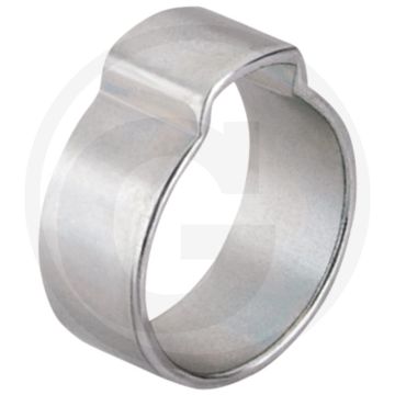 1 oor-klem - klembereik 16-18mm, staal, verzinkt, w1, 7mm