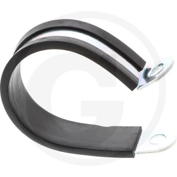 Leidingklem - klembereik: 10mm, rvs, rubber, verzinkt