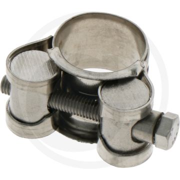 Collier de serrage en acier inoxydable - plage de serrage : 17-19mm, largeur de bande : 18mm