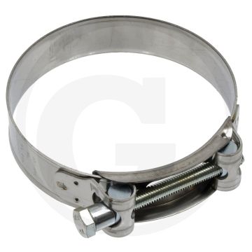 Collier de serrage avec boulon solide Ø : 95-105 mm Ø 95 - 105 mm - acier inoxydable w4
