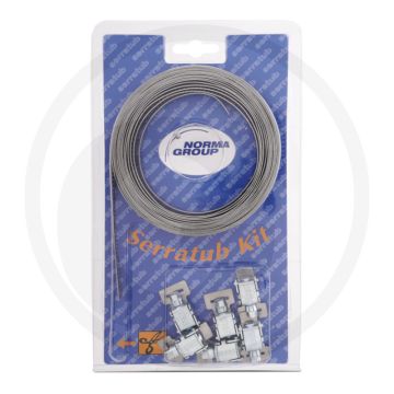 Kit de bande sans fin Norma 5/12 avec 6 têtes - longueur 5000mm, acier inoxydable (w2b)