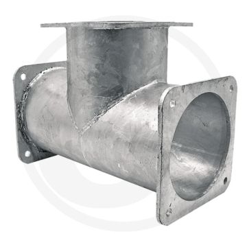 T-stuk 5"-5"-5" - stahl / feuerverzinkt - 265 x 200 mm - 150 x 150 x 150 mm