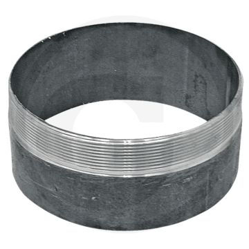 Draadstuk met buitendraad 4" - staal, zwart, lengte 70mm