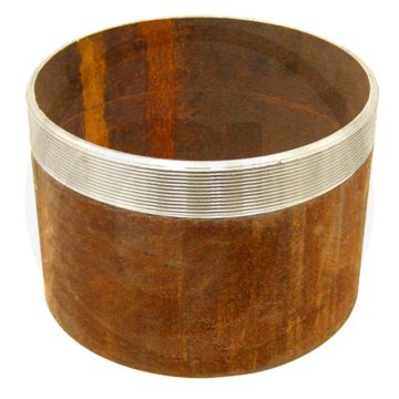 Draadstuk met buitendraad 6" x 150mm staal, zwart