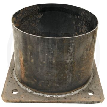 Flens zwart 6" met slangpilaar - Ø 150mm / 6"