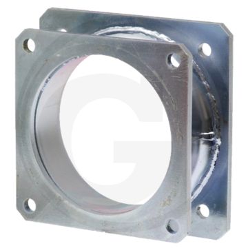 Adaptateur 6" zingué - longueur 67mm, espacement des trous 150 x 150, Ø intérieur 146 → 167