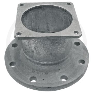 Adapterflens 8" x dn200 vierkant op rond - gatafstand-Ø 295mm